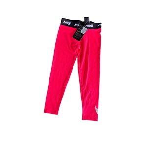 NIKE SPORT AUTHENTIC Girls Sz 6 Leggings Pants‎ Racer Pink New NWT